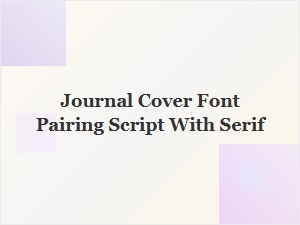 Serif Accents for Script Journal Covers